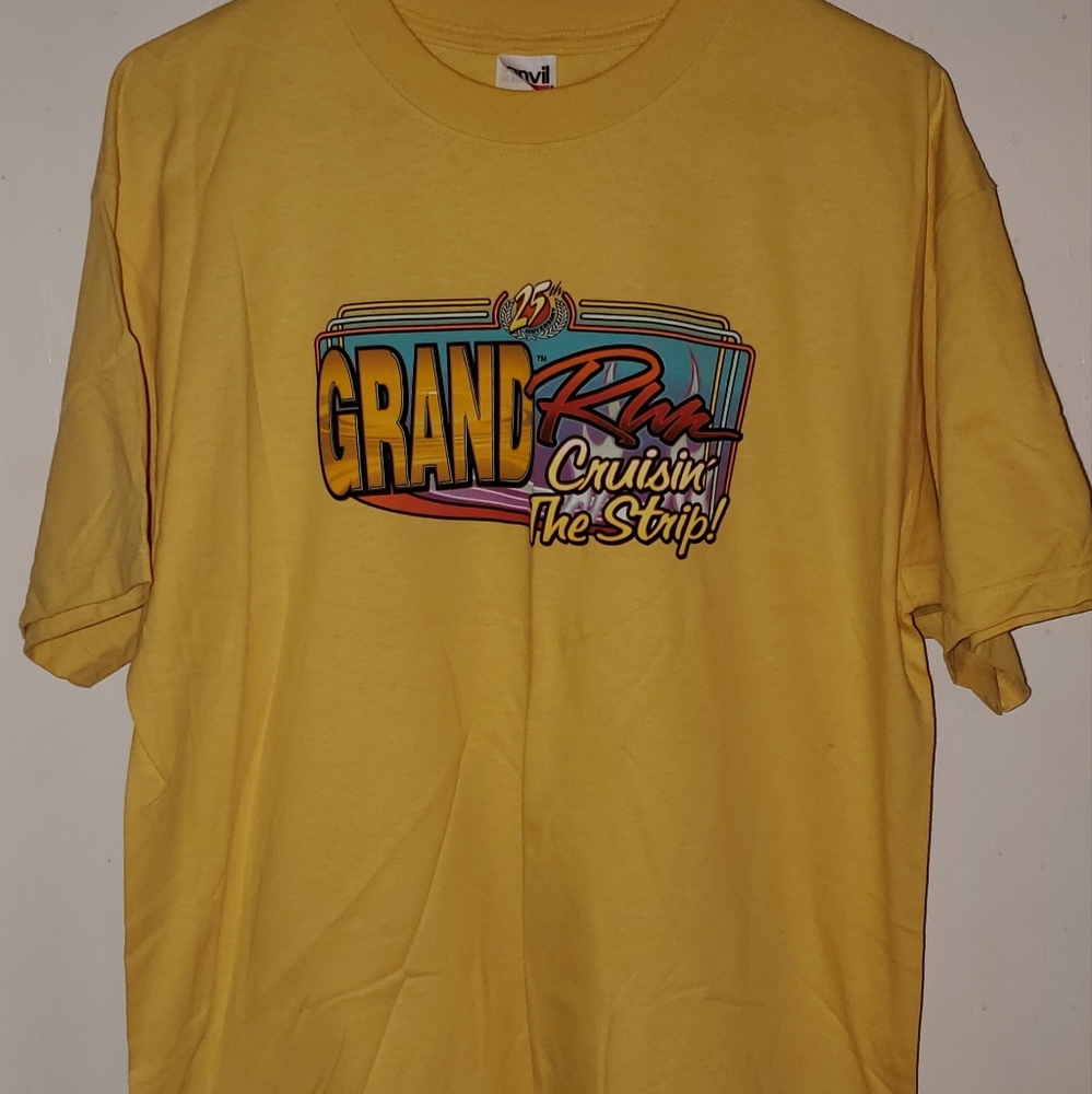 25th Grand Run T Shirt Mens L Car Hot Rod